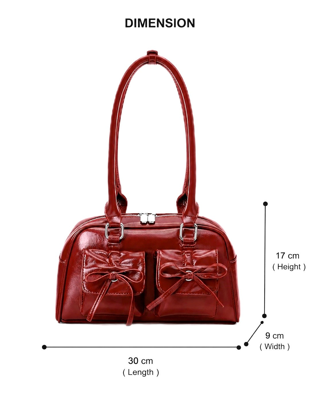 Cerise Bow Bag