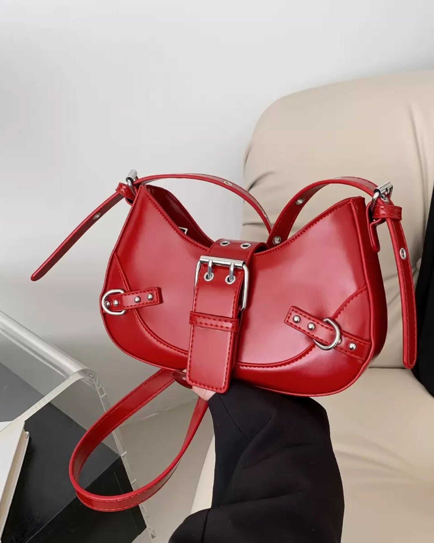 Punk style crossbody Bag