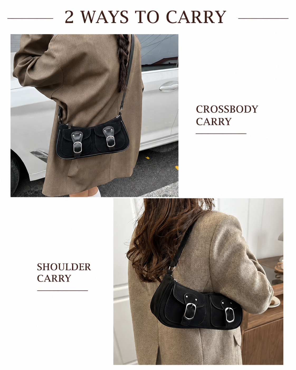 Retro Suede Shoulder bag