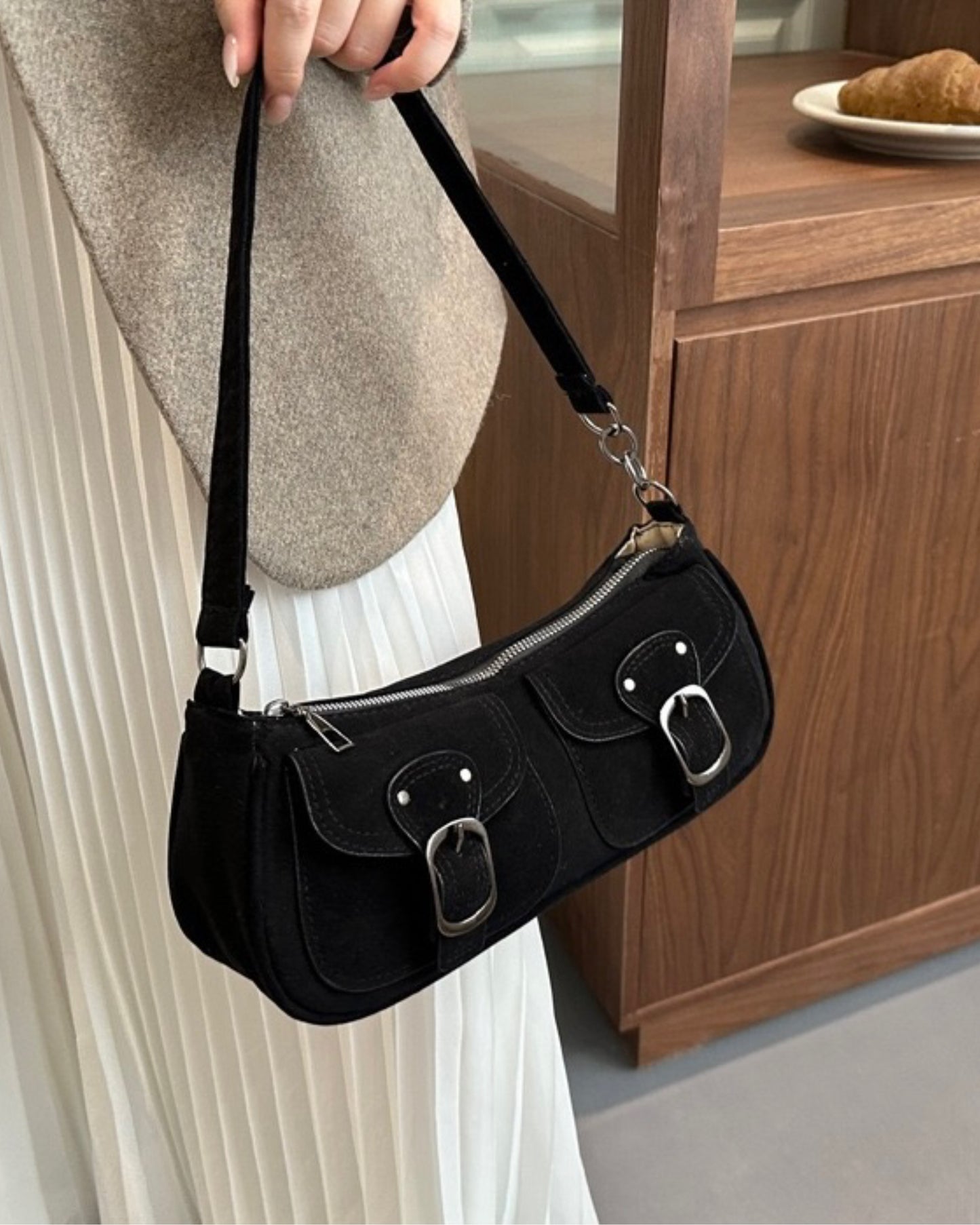 Retro Suede Shoulder bag
