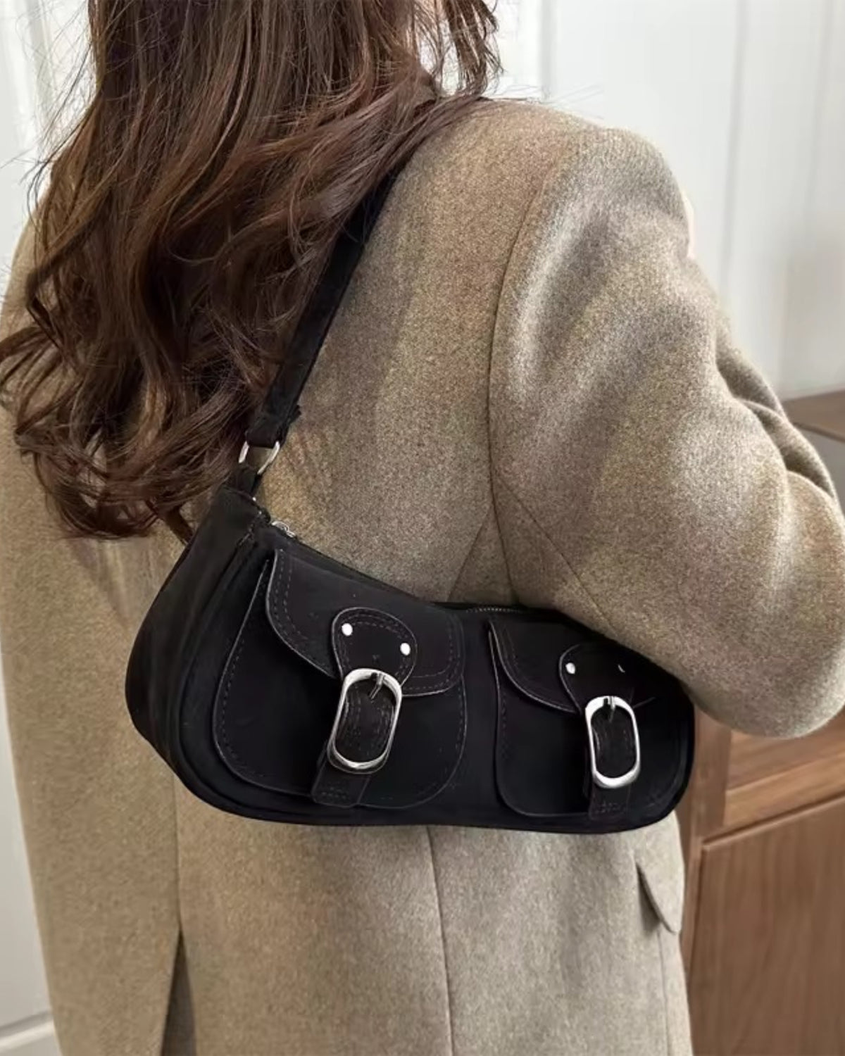 Retro Suede Shoulder bag