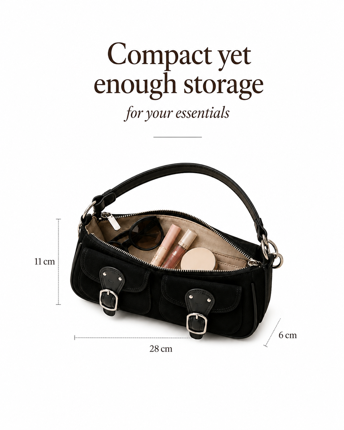 Retro Suede Shoulder bag
