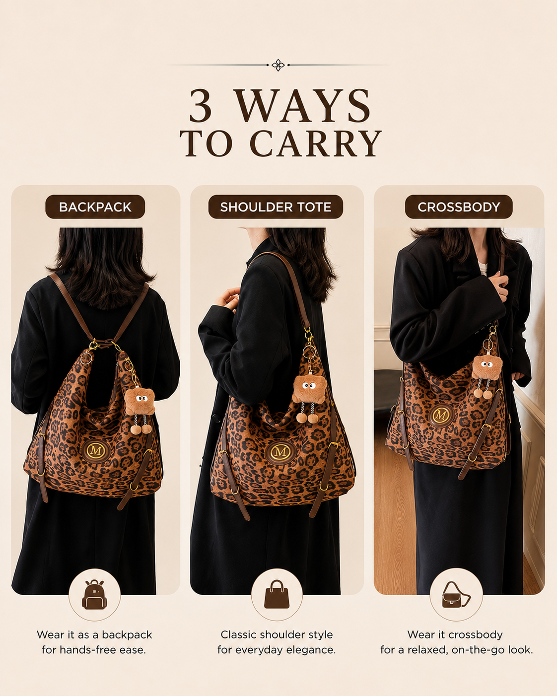 Leona 3 way convertible Bag