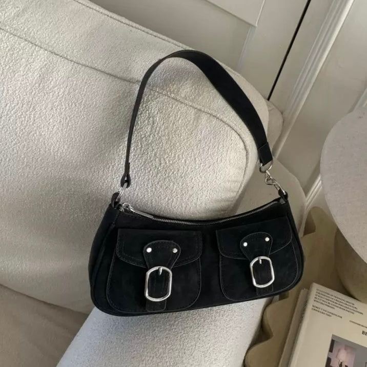 Retro Suede Shoulder bag