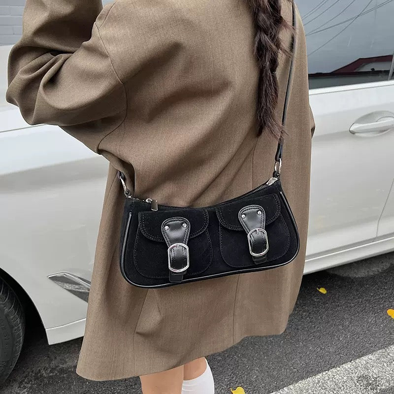 Retro Suede Shoulder bag