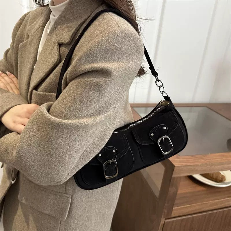 Retro Suede Shoulder bag